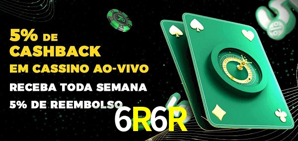 Promoções do cassino ao Vivo 6R6R